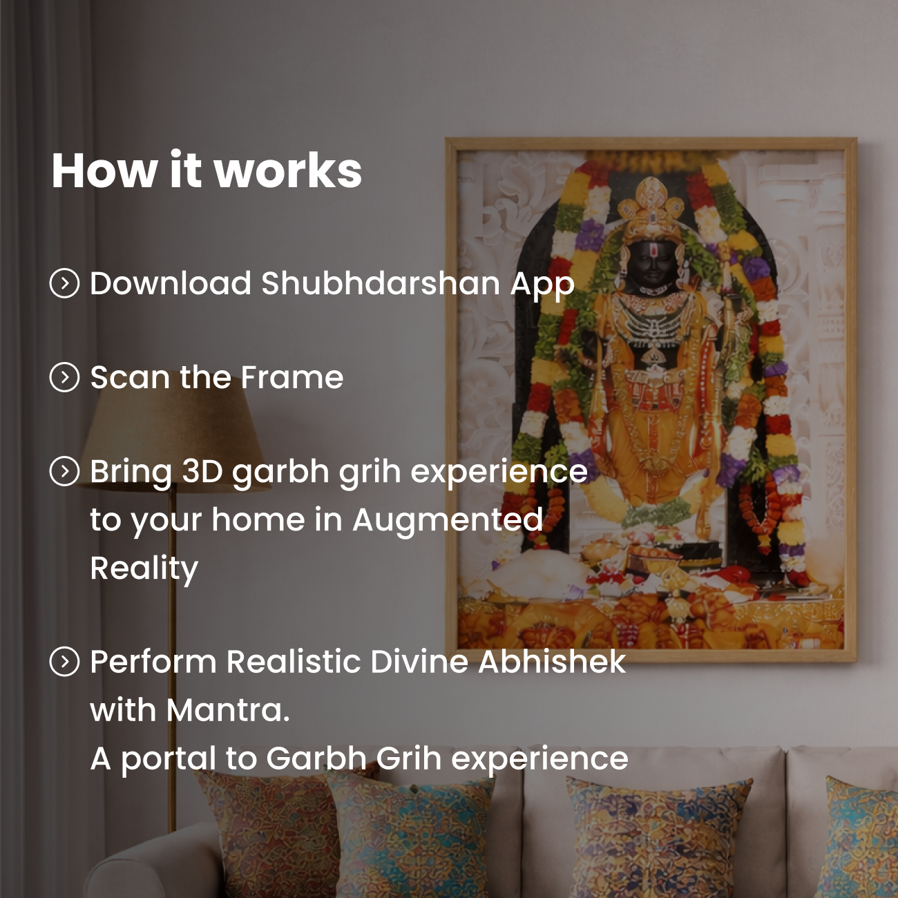 Shri Ram Lalla Portal Frame - 3D AR Edition