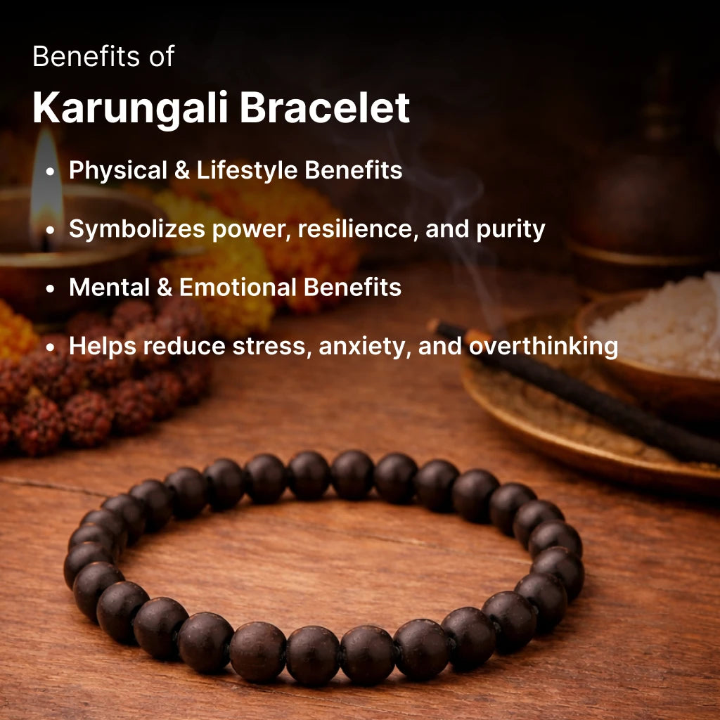 Karungali 8mm Bracelet - Kashi Siddh & Certified