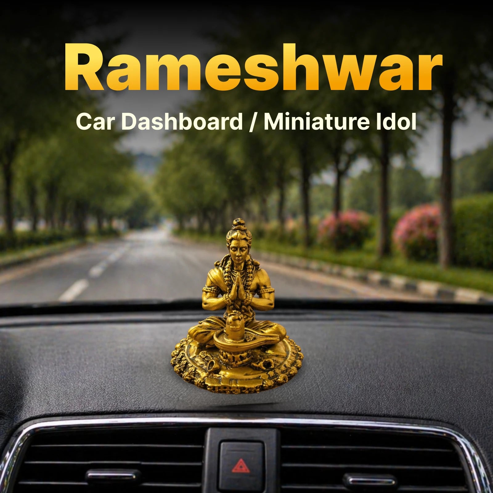 Rameshwar Shiv Car Dashboard / Miniature Idol