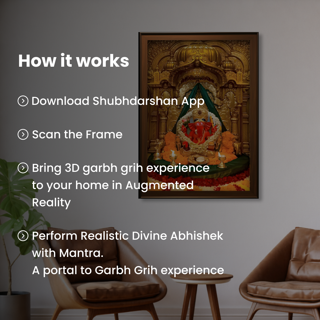 Shri Siddhi Vinayak Portal Frame - 3D AR Edition