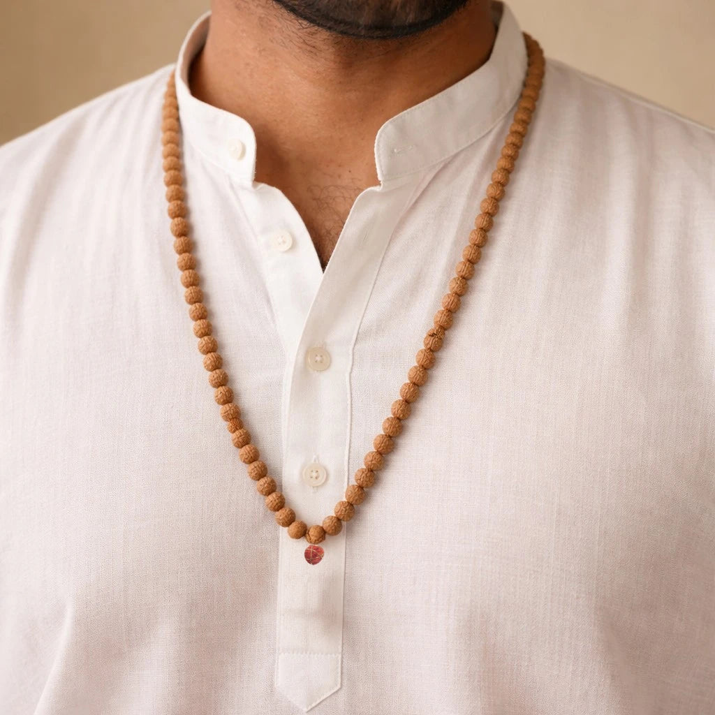 Rudraksha Mala Kashi Siddh 108 + 1 Beads - Kashi Siddh & Certified