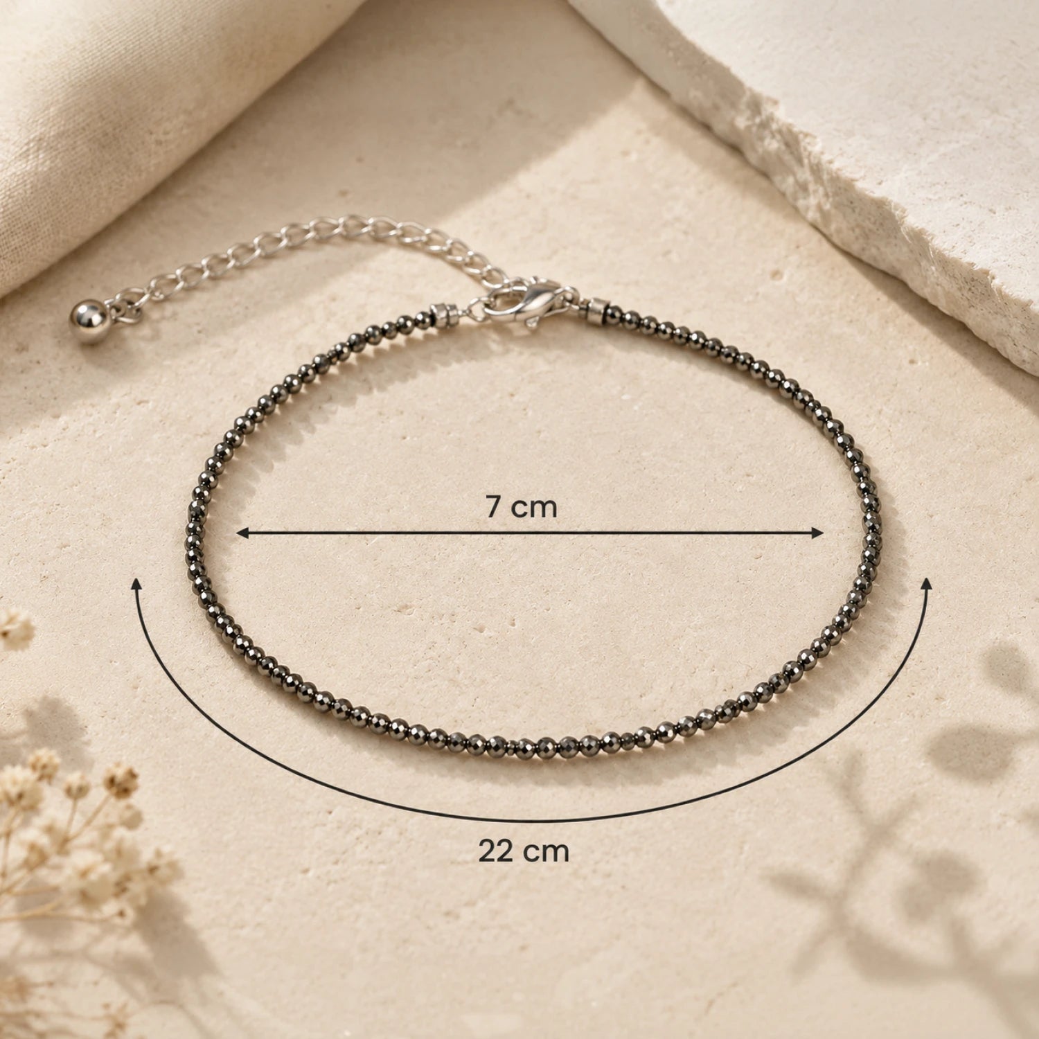 Raw Pyrite Anklet