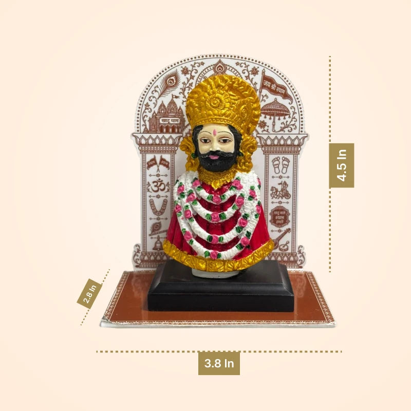 Khatu Shyam Ji Mangal Car Dashboard Idol – AR Edition (4.5 inch)