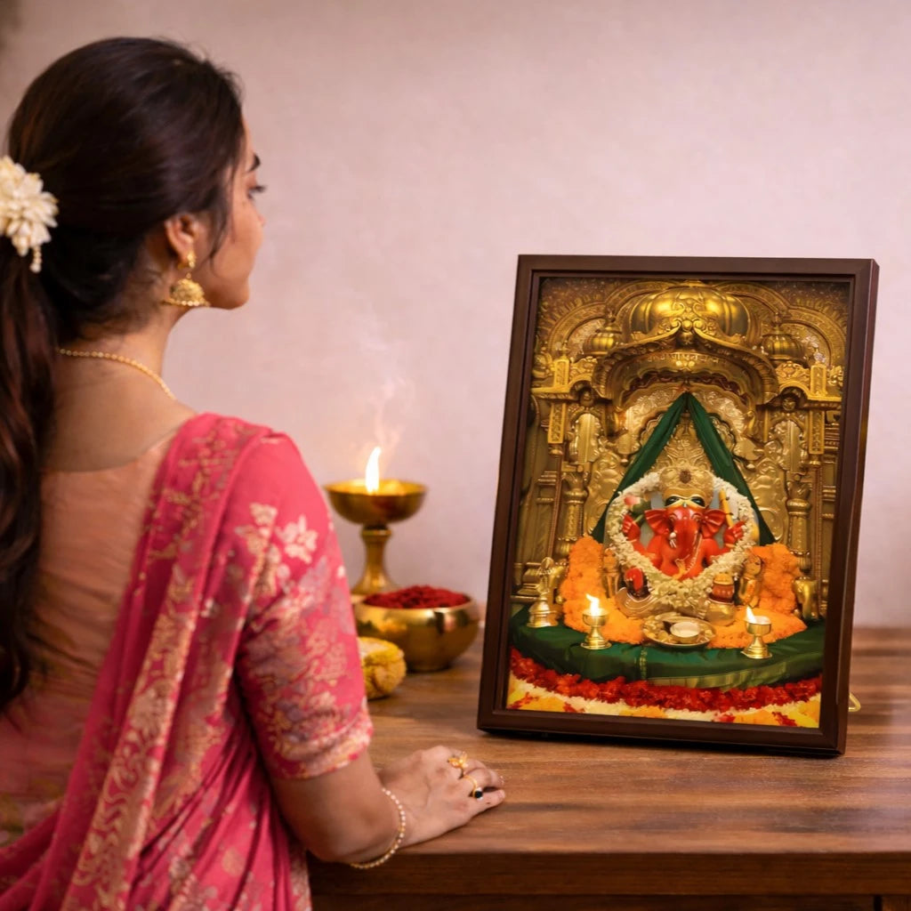 Shri Siddhi Vinayak Portal Frame – 3D AR Edition | Table Frame