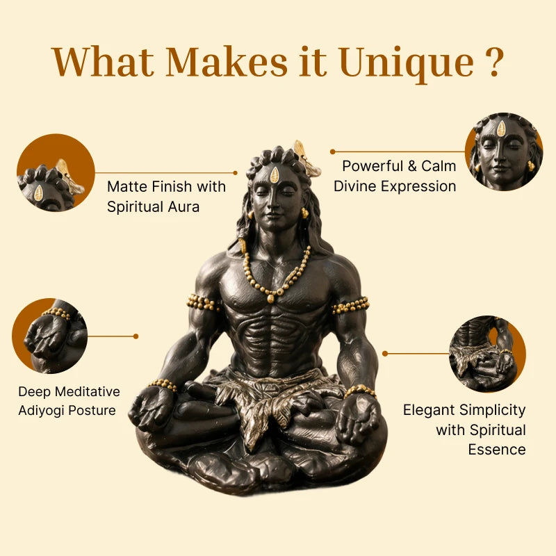 Adiyogi Shiv Car Dashboard / Miniature Idol