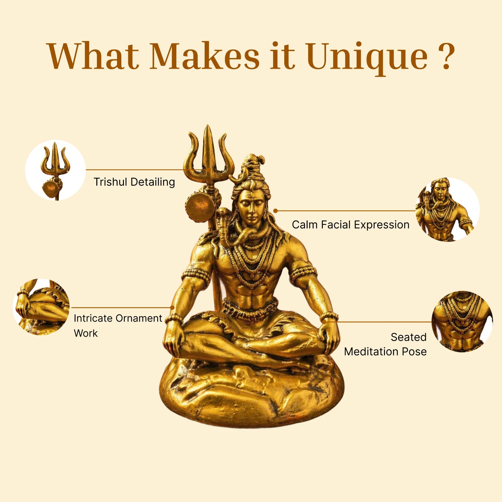 Yogeshwar Shiv Car Dashboard / Miniature Idol