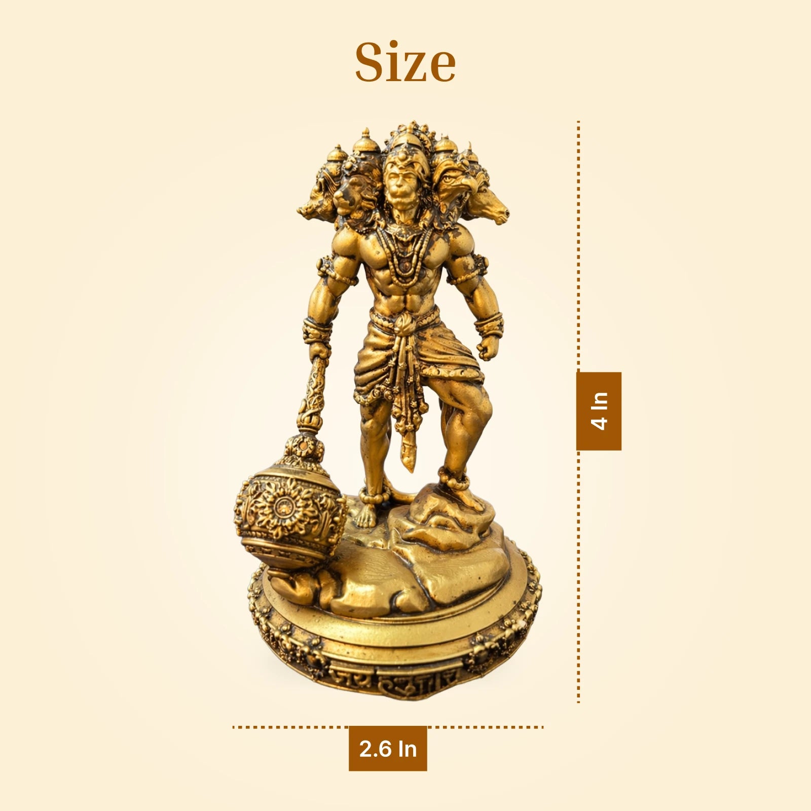 Panchmukhi Hanuman Car Dashboard / Miniature Idol