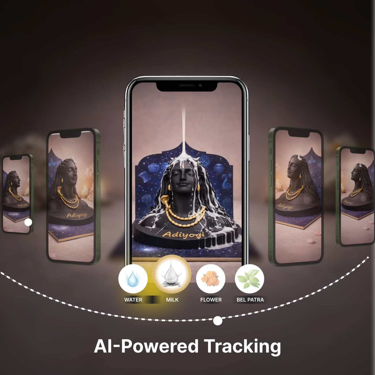 Adiyogi Shiva Idol (3D AR Edition)