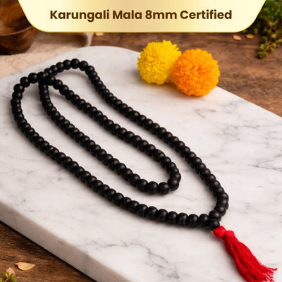 Karungali Mala 8mm - Kashi Siddh & Certified