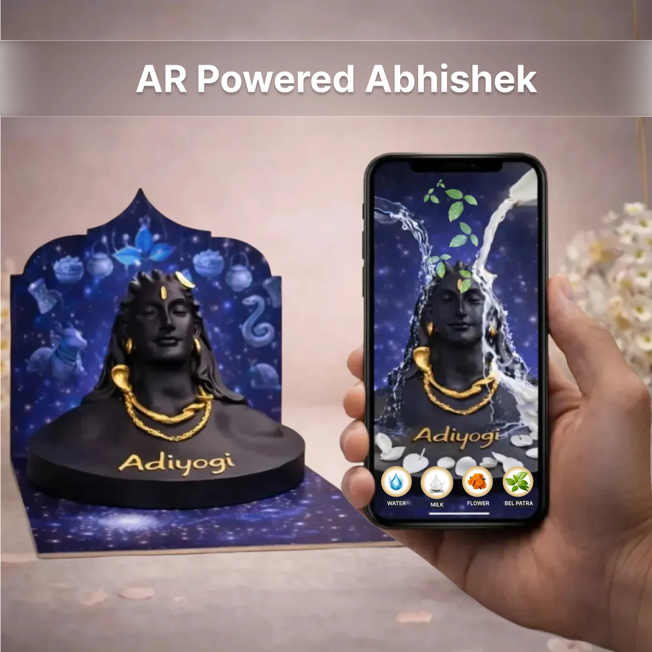 Adiyogi Shiva Idol (3D AR Edition)
