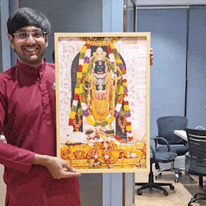 Shri Ram Lalla Portal Frame - 3D AR Edition