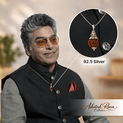 Adiyogi Shiv 7 Mukhi Rudraksha Silver Pendant | 925 Silver