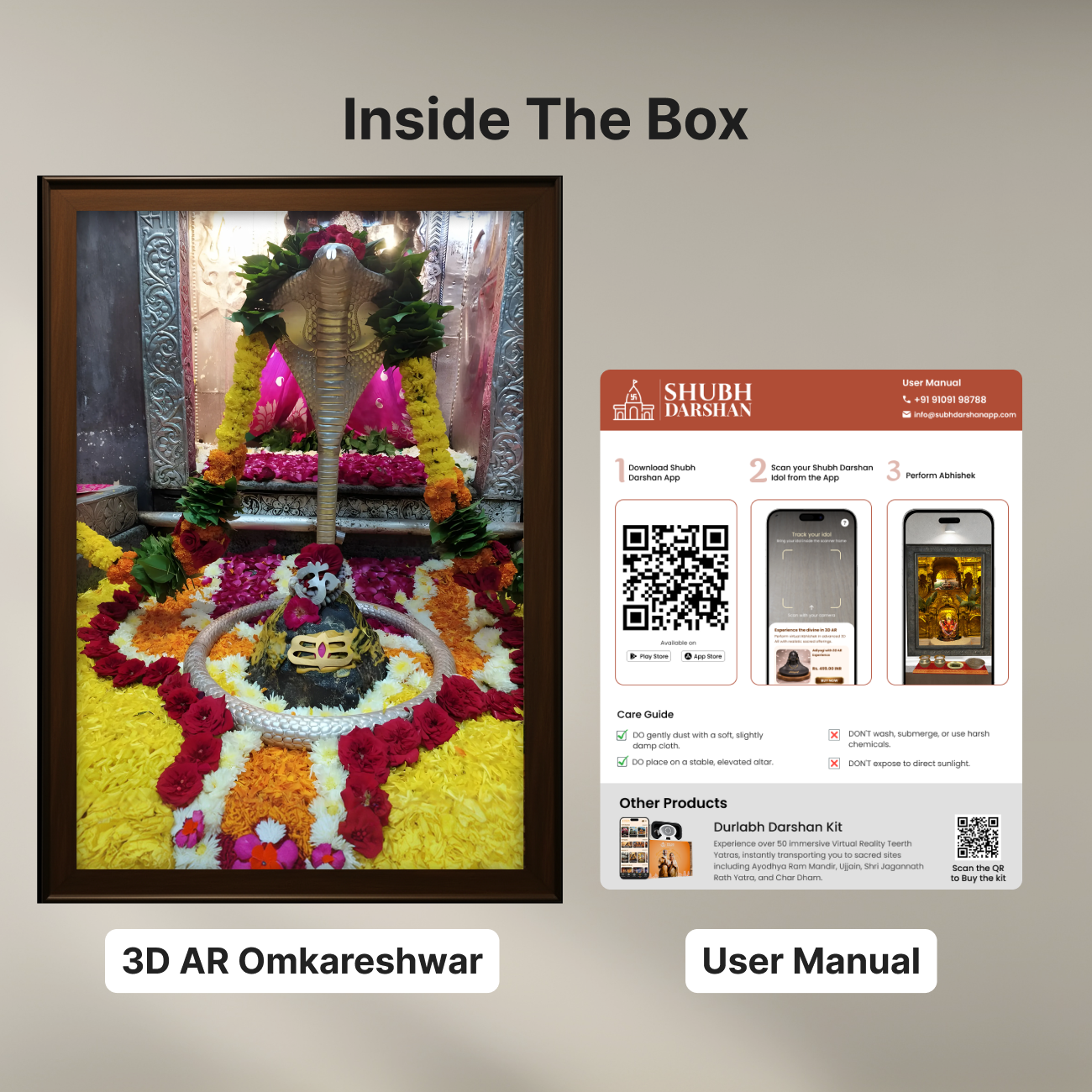 Shri Omkareshwar 3D AR Portal Frame