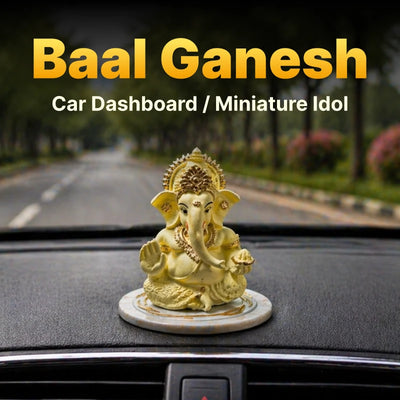 Baal Ganesh Car Dashboard / Miniature Idol