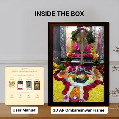 Shri Omkareshwar Portal Frame – 3D AR Edition | Table Frame