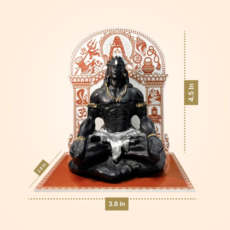 Adiyogi Shivji Car Dashboard Idol – AR Powered (4.5 inch)