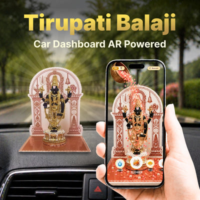 Tirupati Balaji 24k Gold Plated - AR Powered (4 inch)