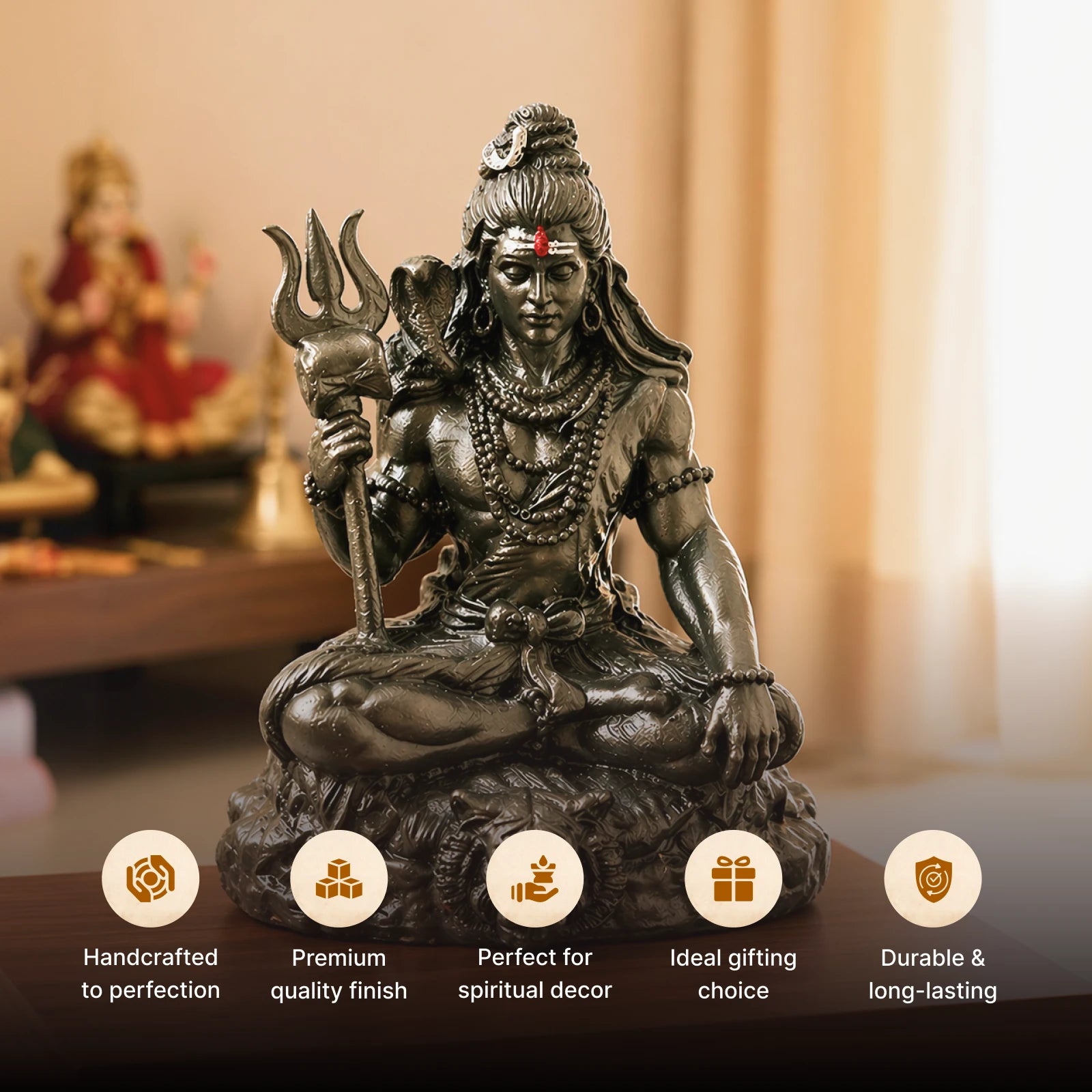 Maha Shiv Combo - Bhuteshwar Car Dashboard / 7 Mukhi Rudraksha Bracelet