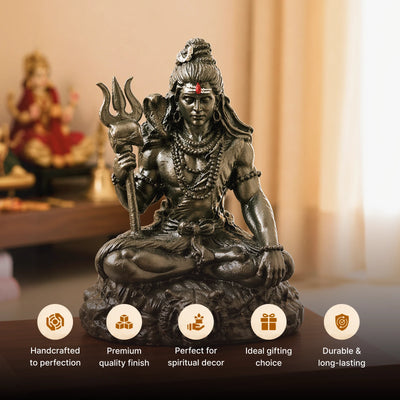 Maha Shiv Combo - Bhuteshwar Car Dashboard / 7 Mukhi Rudraksha Bracelet