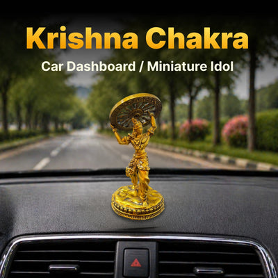 Krishna Chakra Car Dashboard / Miniature Idol