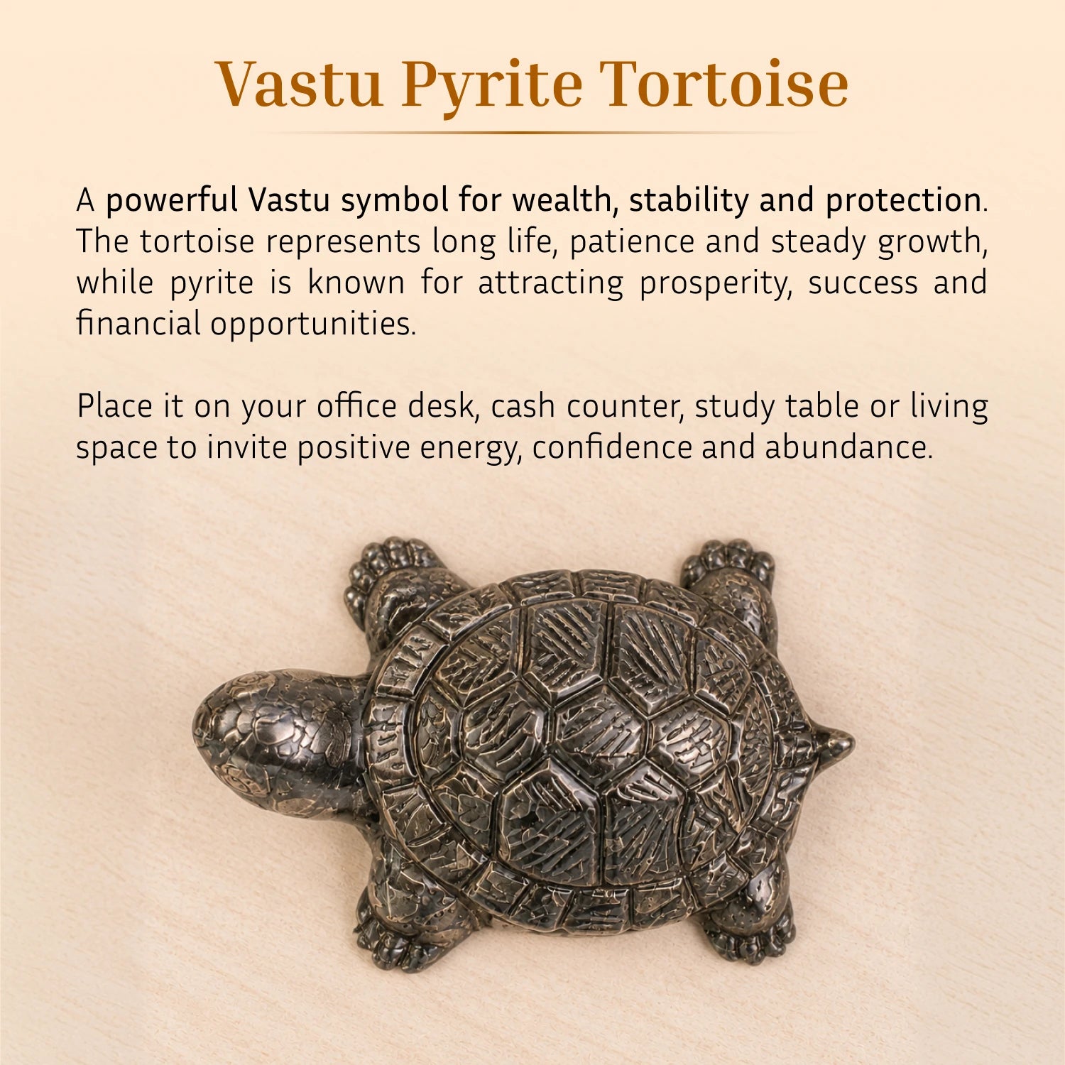 Vastu Pyrite Tortoise - Kachhua