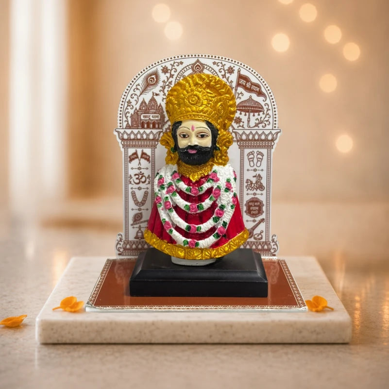 Khatu Shyam Ji Mangal Car Dashboard Idol – AR Edition (4.5 inch)