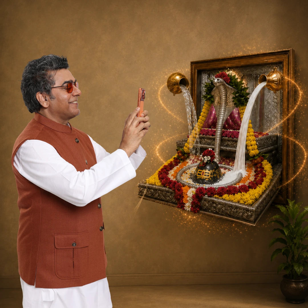 Shri Omkareshwar Portal Wall Frame - 3D AR Edition