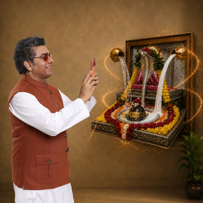Shri Omkareshwar Portal Wall Frame - 3D AR Edition
