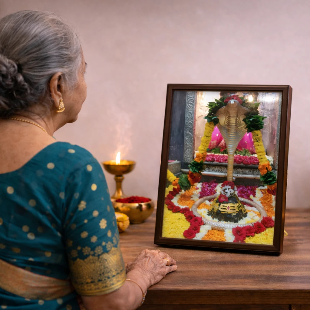 Shri Omkareshwar Portal Frame – 3D AR Edition | Table Frame