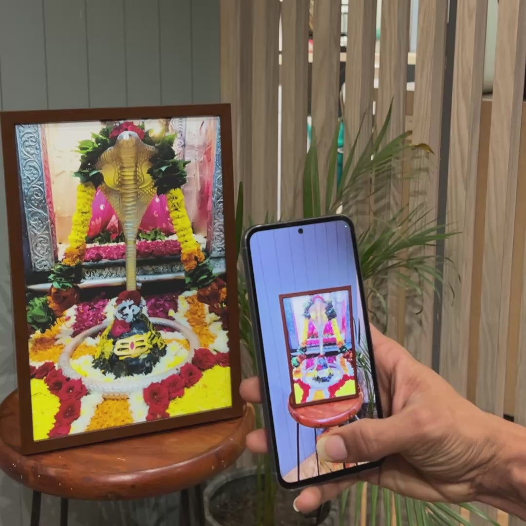 Load video: Shri Omkareshwar Portal Frame - 3D AR Edition