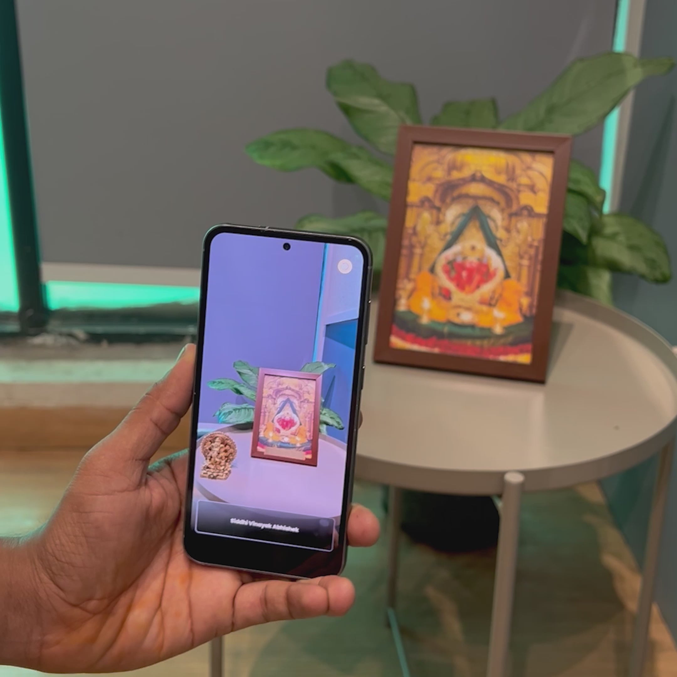 Shri Siddhi Vinayak Portal Frame – 3D AR Edition | Table Frame