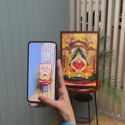 Shri Siddhi Vinayak Portal Wall Frame - 3D AR Edition
