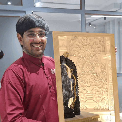 Shri Ram Lalla Portal Frame - 3D AR Edition