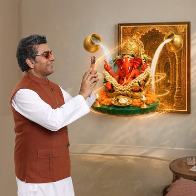 Shri Siddhi Vinayak Portal Wall Frame - 3D AR Edition