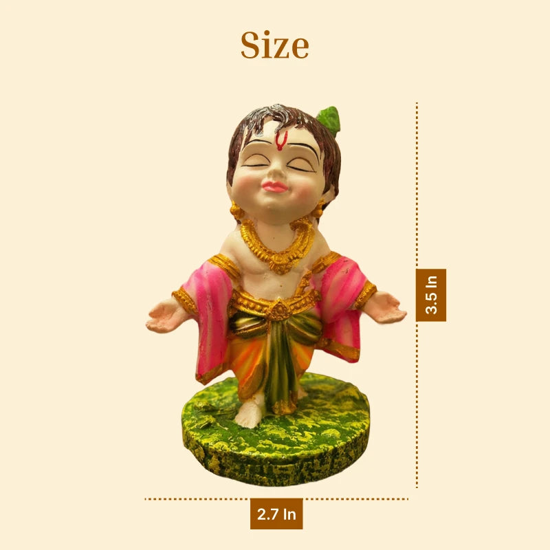 Nandlal Krishna Car Dashboard / Miniature Idol