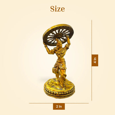 Krishna Chakra Car Dashboard / Miniature Idol