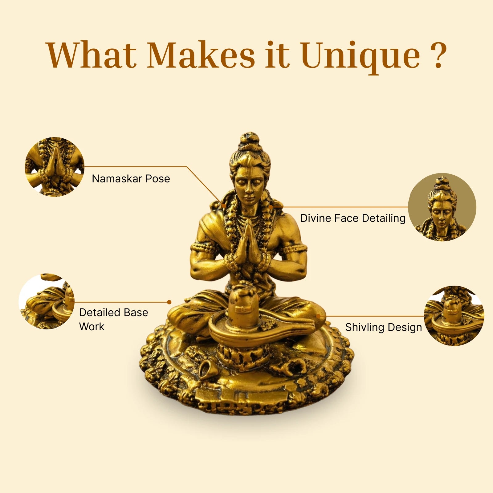 Rameshwar Shiv Car Dashboard / Miniature Idol