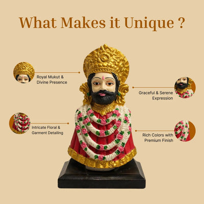 Khatu Shyam Ji Mangal Car Dashboard / Miniature Idol