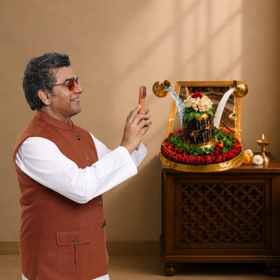 Shri Kashi Vishwanath Portal Frame – 3D AR Edition | Table Frame