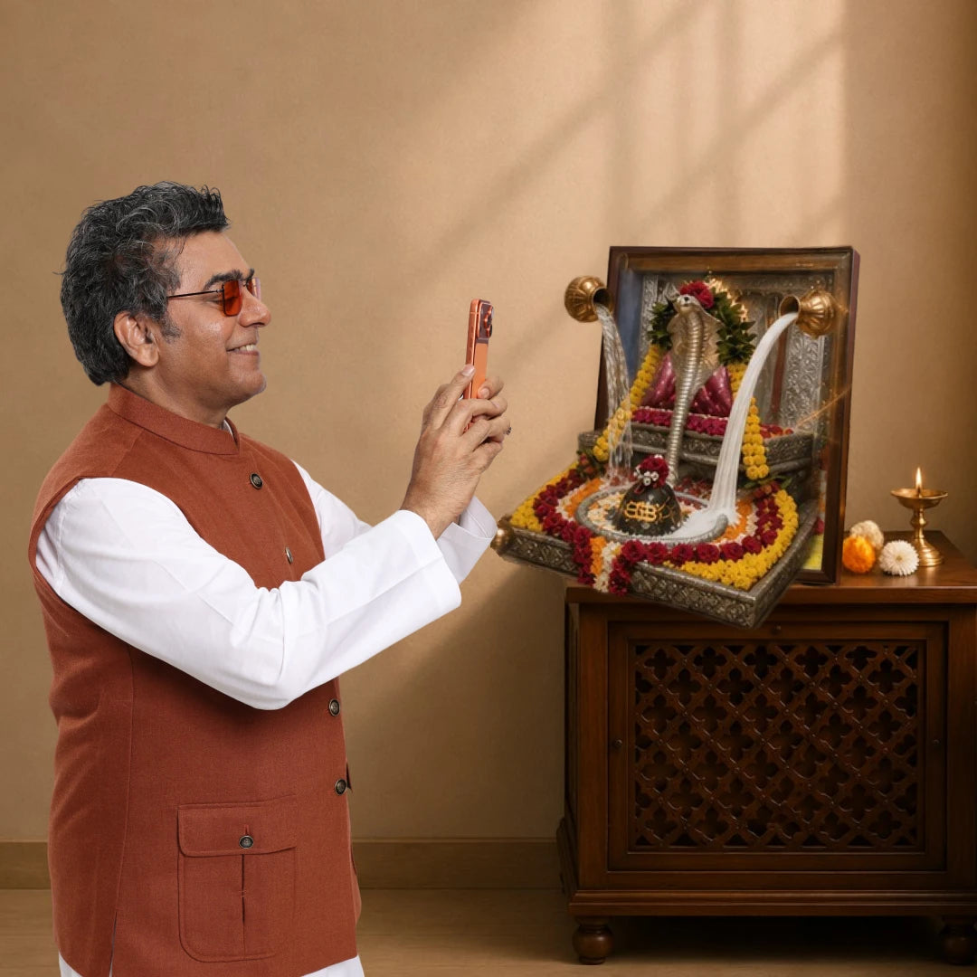 Shri Omkareshwar Portal Frame – 3D AR Edition | Table Frame