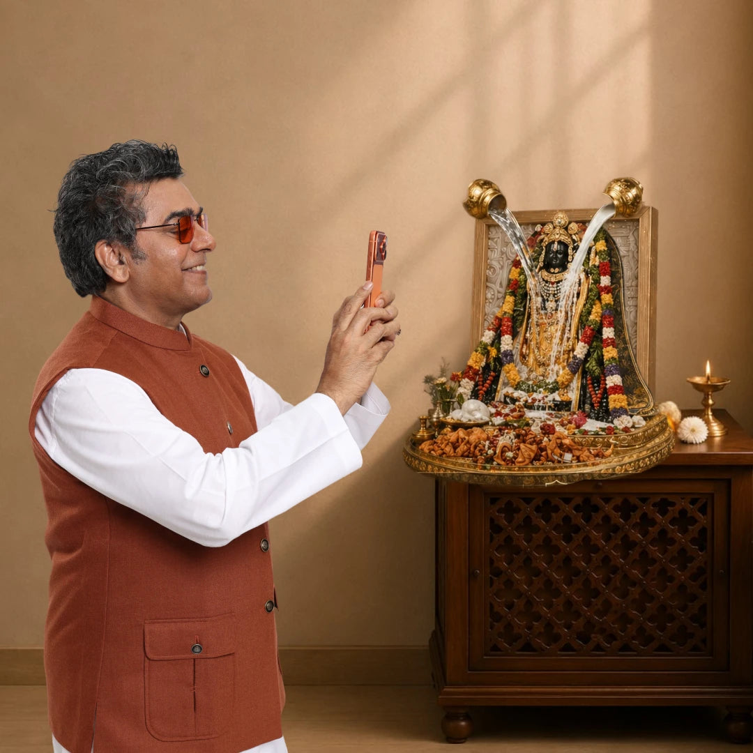 Shri Ram Lalla Portal Frame – 3D AR Edition | Table Frame
