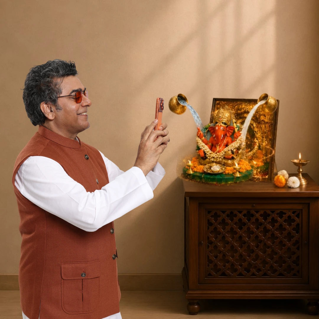 Shri Siddhi Vinayak Portal Frame – 3D AR Edition | Table Frame