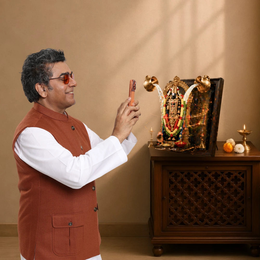 Shri Tirupati Balaji Portal Frame – 3D AR Edition | Table Frame