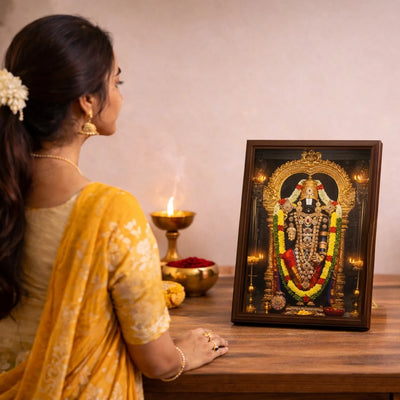 Shri Tirupati Balaji Portal Frame – 3D AR Edition | Table Frame